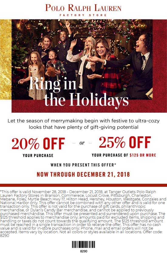 ralph lauren factory store coupon 2020