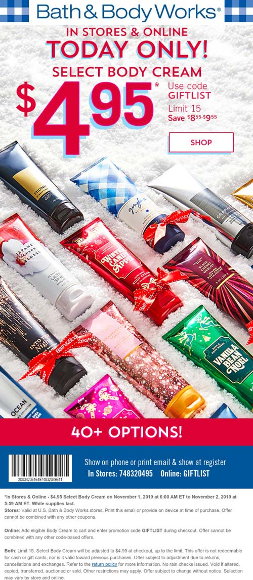 Bath & Body Works coupons & promo code for [September 2022]