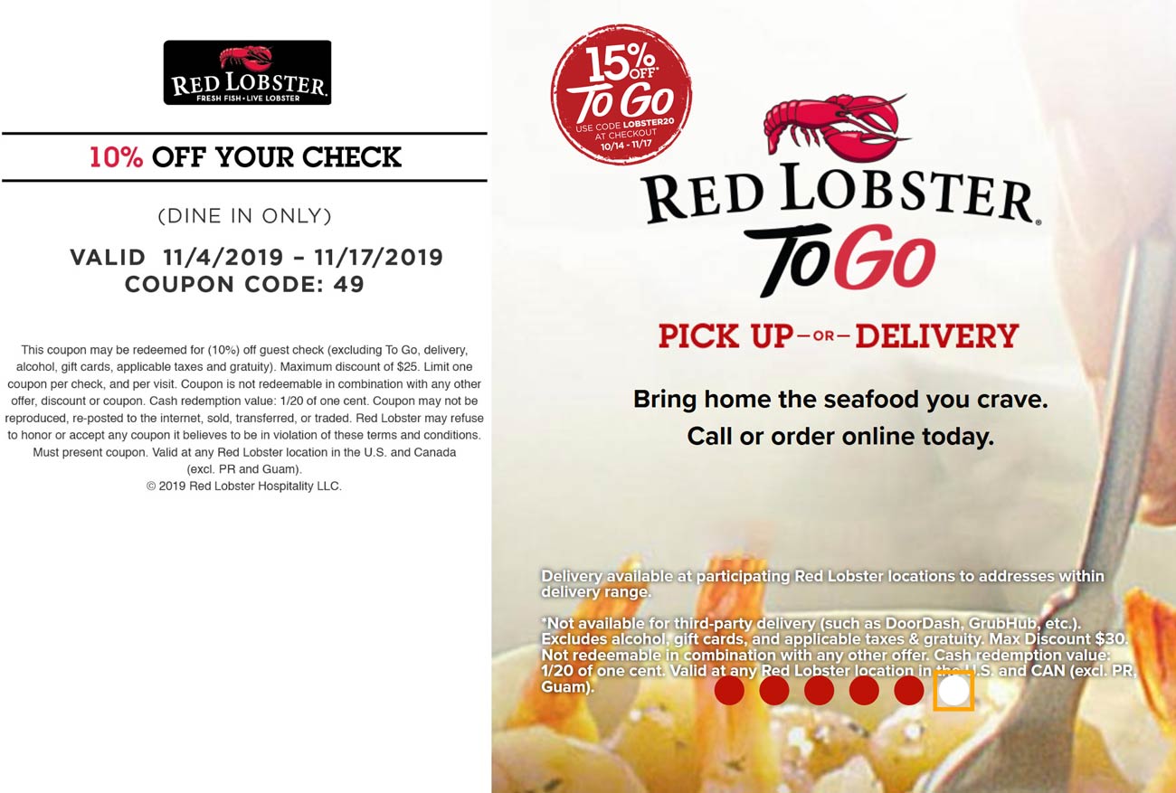 Red Lobster coupons & promo code for [February 2023]
