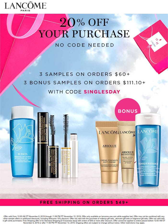 Lancome coupons & promo code for [May 2022]