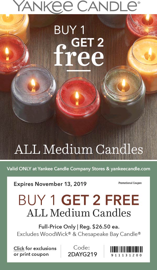 Yankee Candle coupons & promo code for [September 2022]