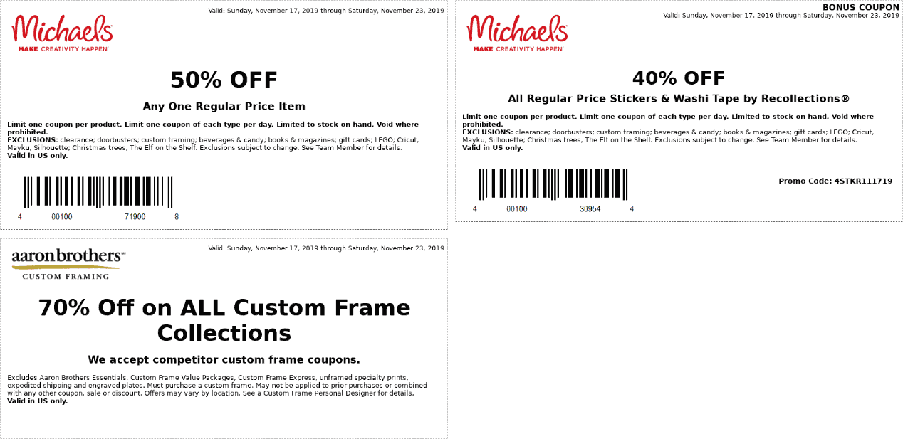 Michaels coupons & promo code for [September 2022]