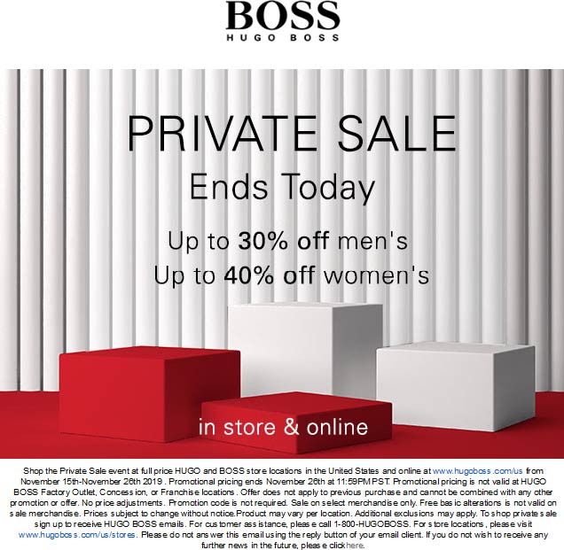 BOSS coupons & promo code for [May 2022]