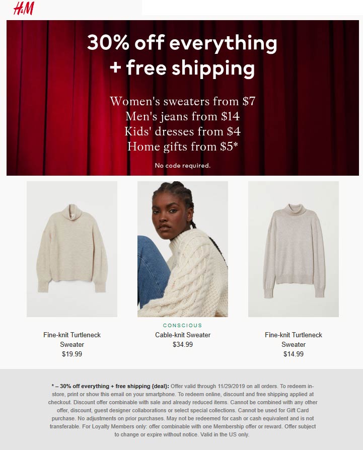 H&M coupons & promo code for [October 2022]