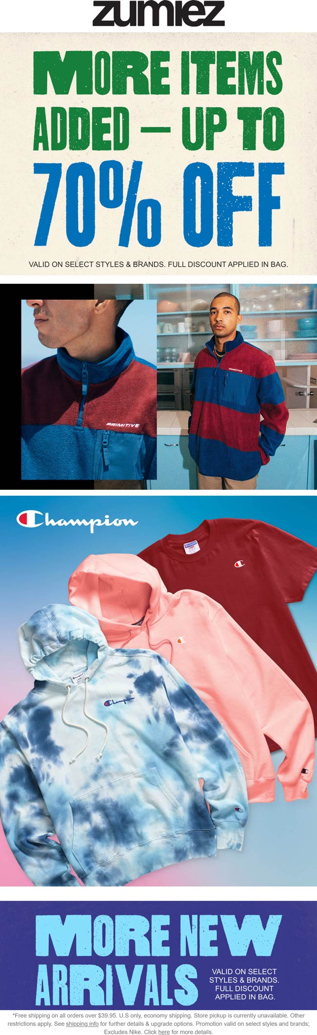 70 off various going on at Zumiez zumiez The Coupons App®