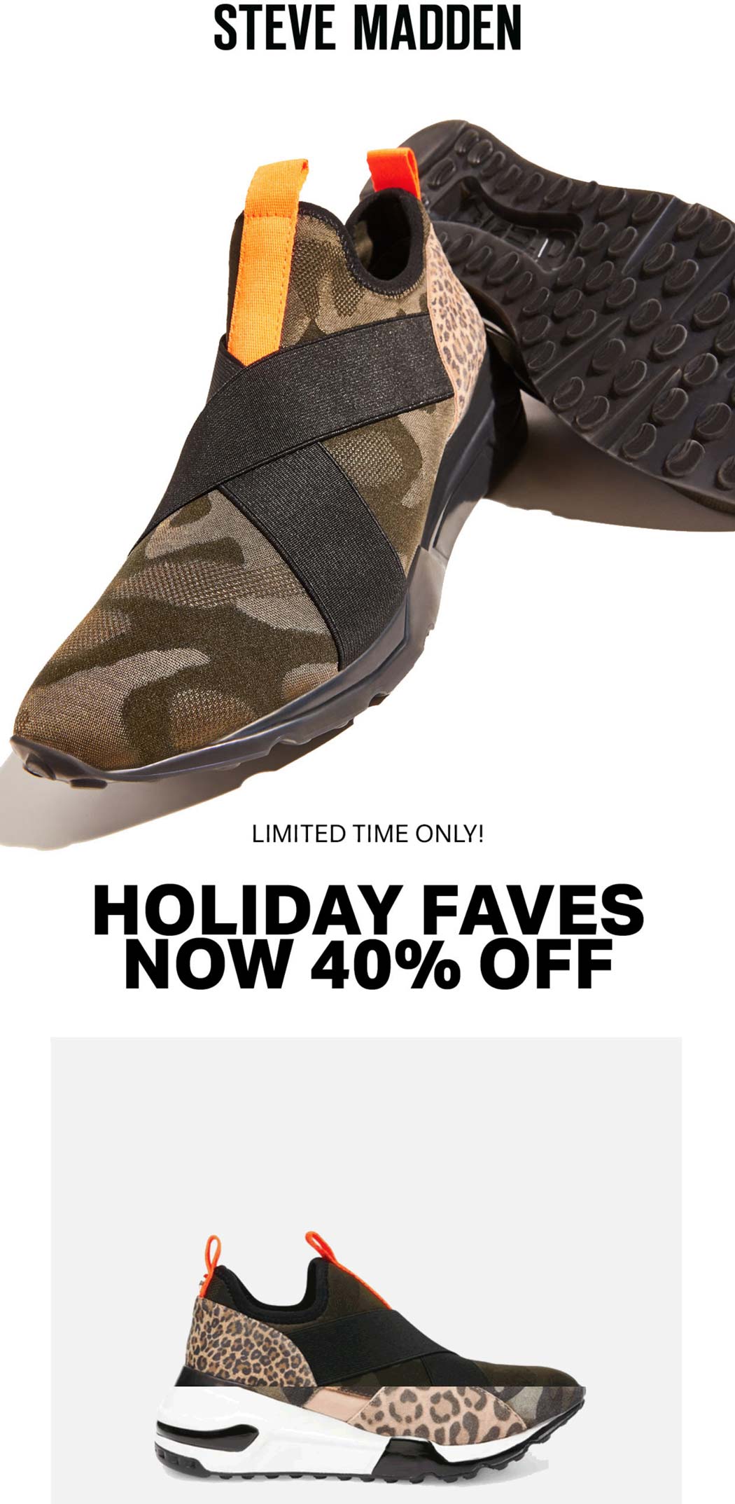 Steve Madden stores Coupon  40% off holiday favorite shoes & boots at Steve Madden #stevemadden 