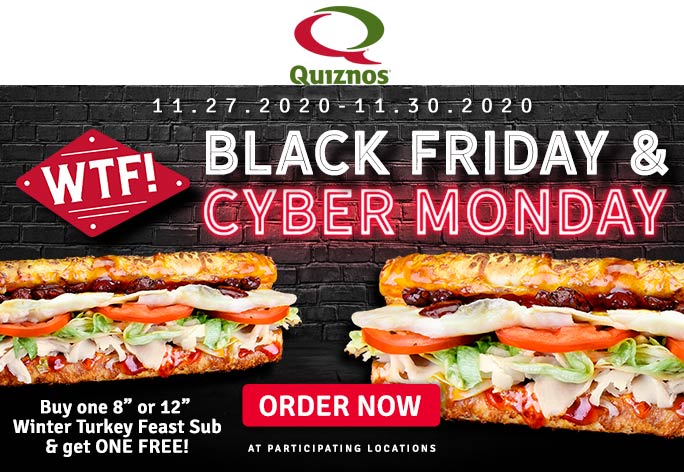 Quiznos restaurants Coupon  Second turkey feast sub sandwich free at Quiznos #quiznos 