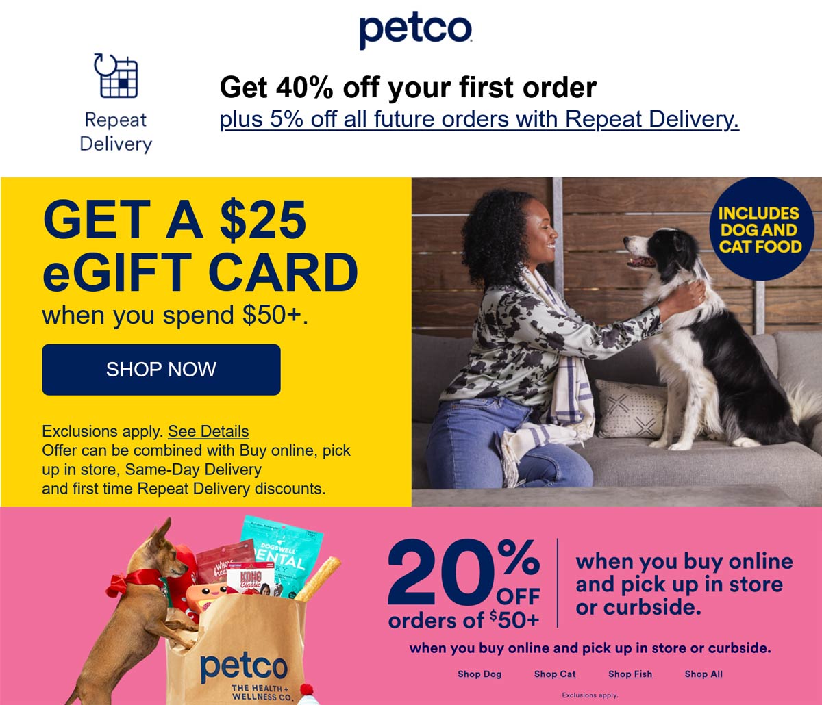Petco stores Coupon  $25 card with $50 spent & more at Petco #petco 