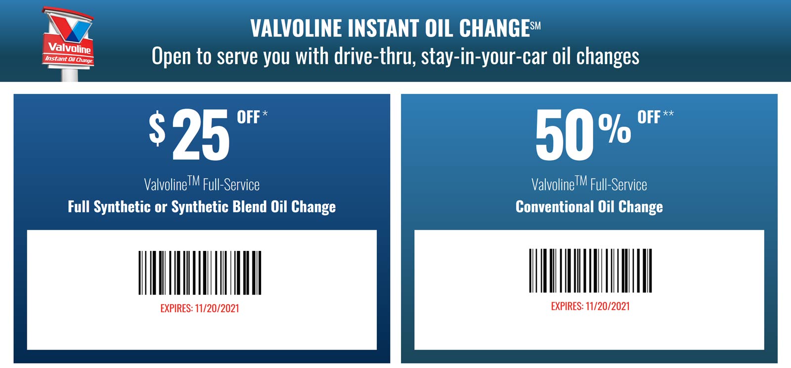 Valvoline 20 Dollar Oil Change How Often   November 2021 308 Valvoline Coupon 10972 