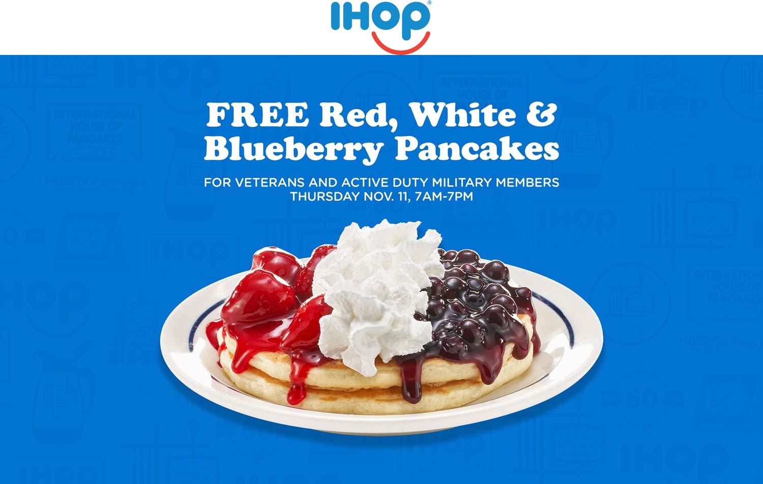 IHOP restaurants Coupon  Active & veterans enjoy free pancakes Thursday at IHOP restaurants #ihop 