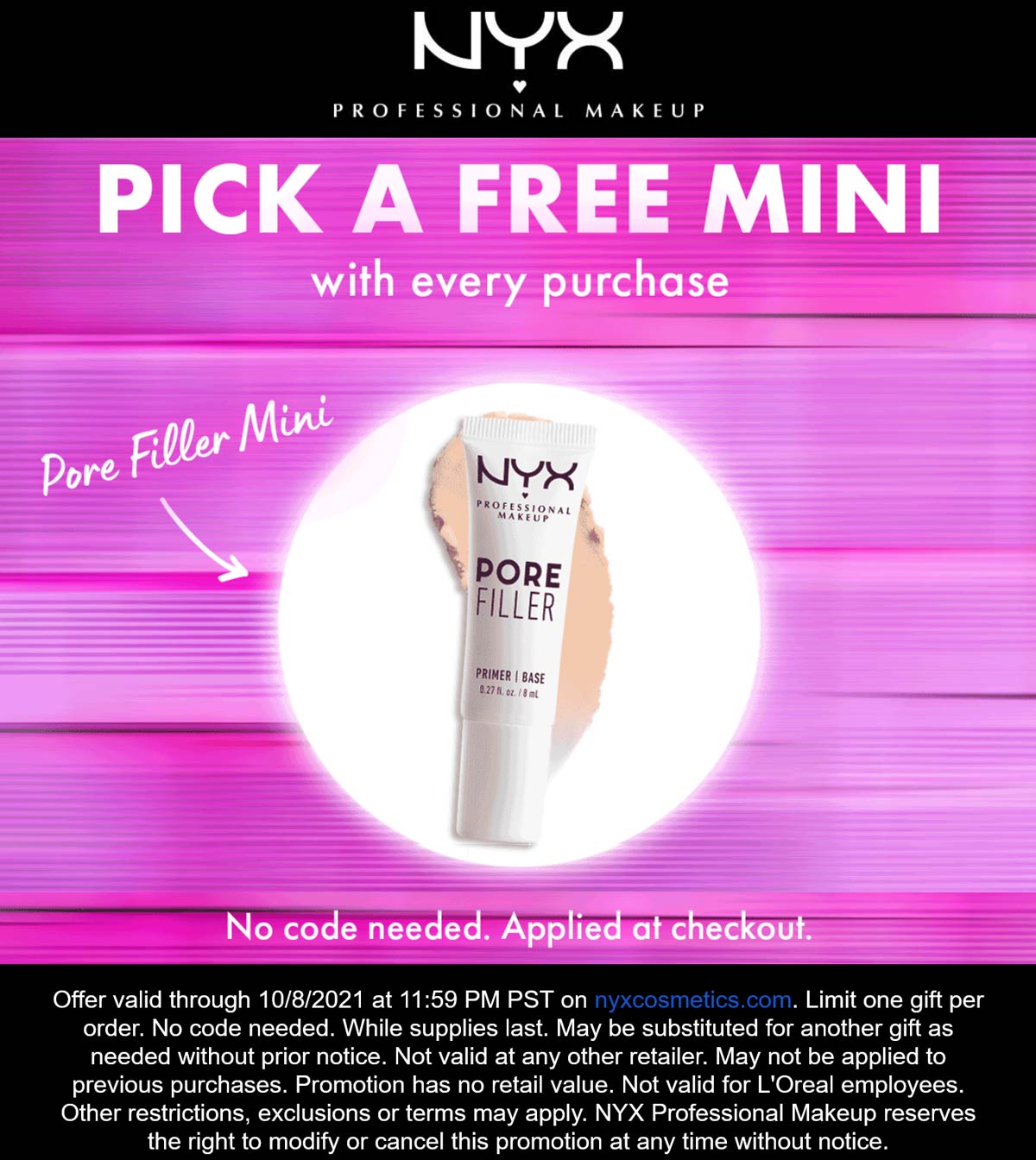 NYX Professional Makeup coupons & promo code for July 2025