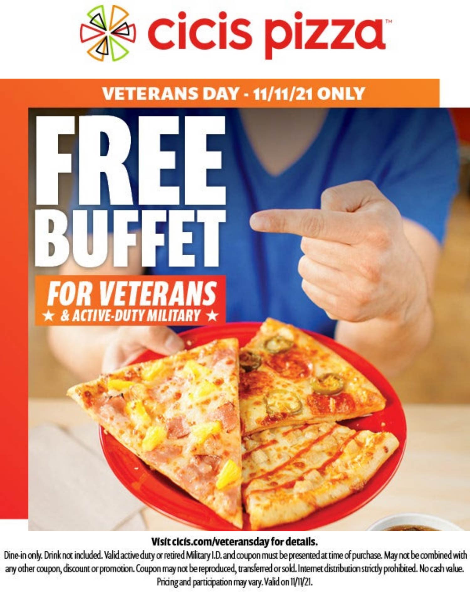 Cicis Pizza coupons & promo code for [December 2022]