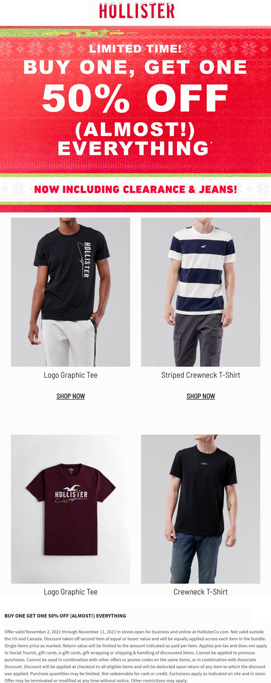 Hollister coupons & promo code for [February 2024]