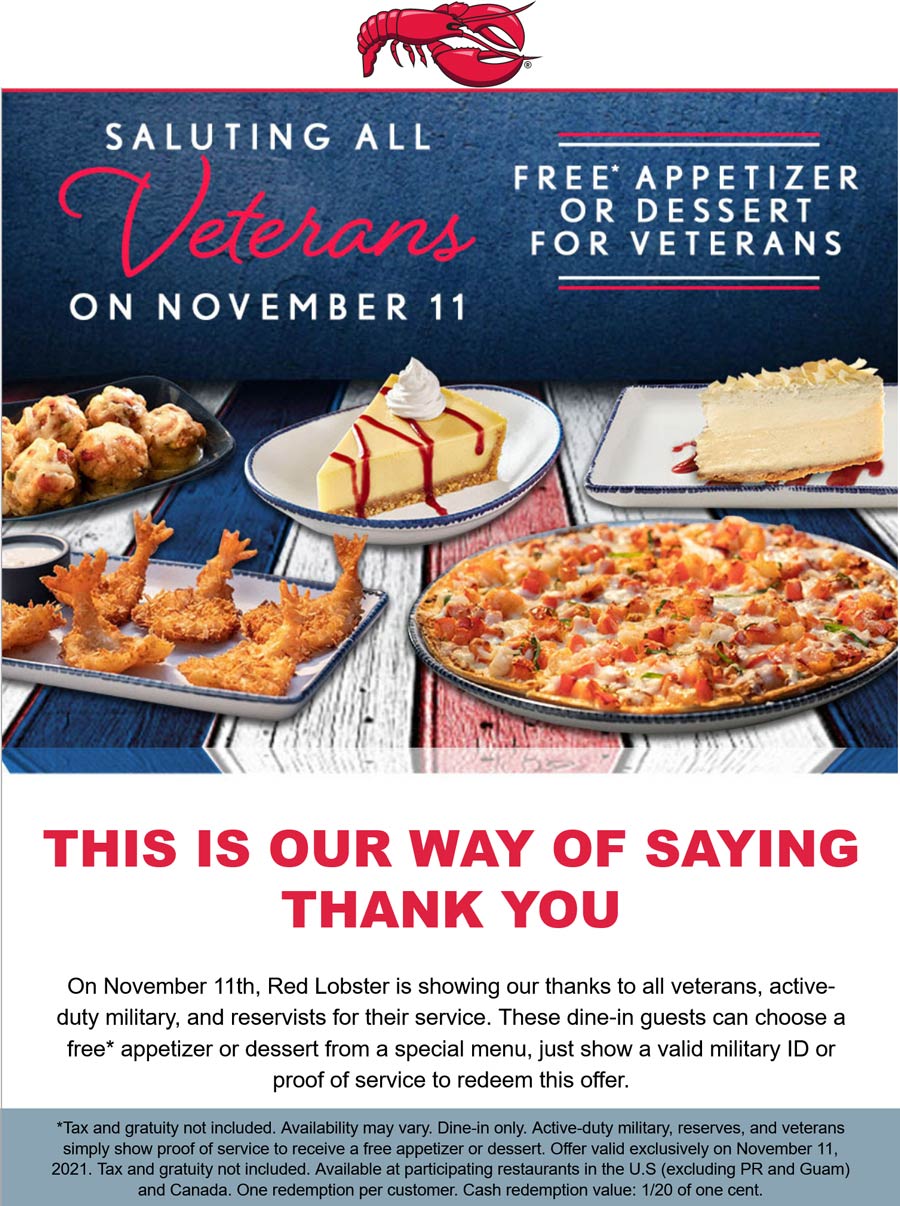 Red Lobster coupons & promo code for [November 2022]