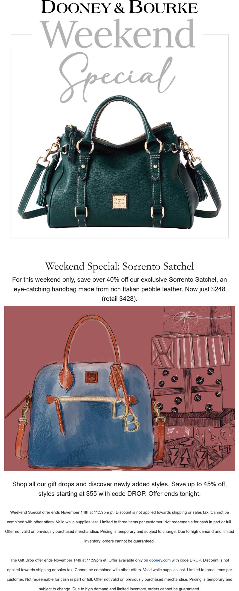 Dooney & Bourke coupons & promo code for [February 2024]