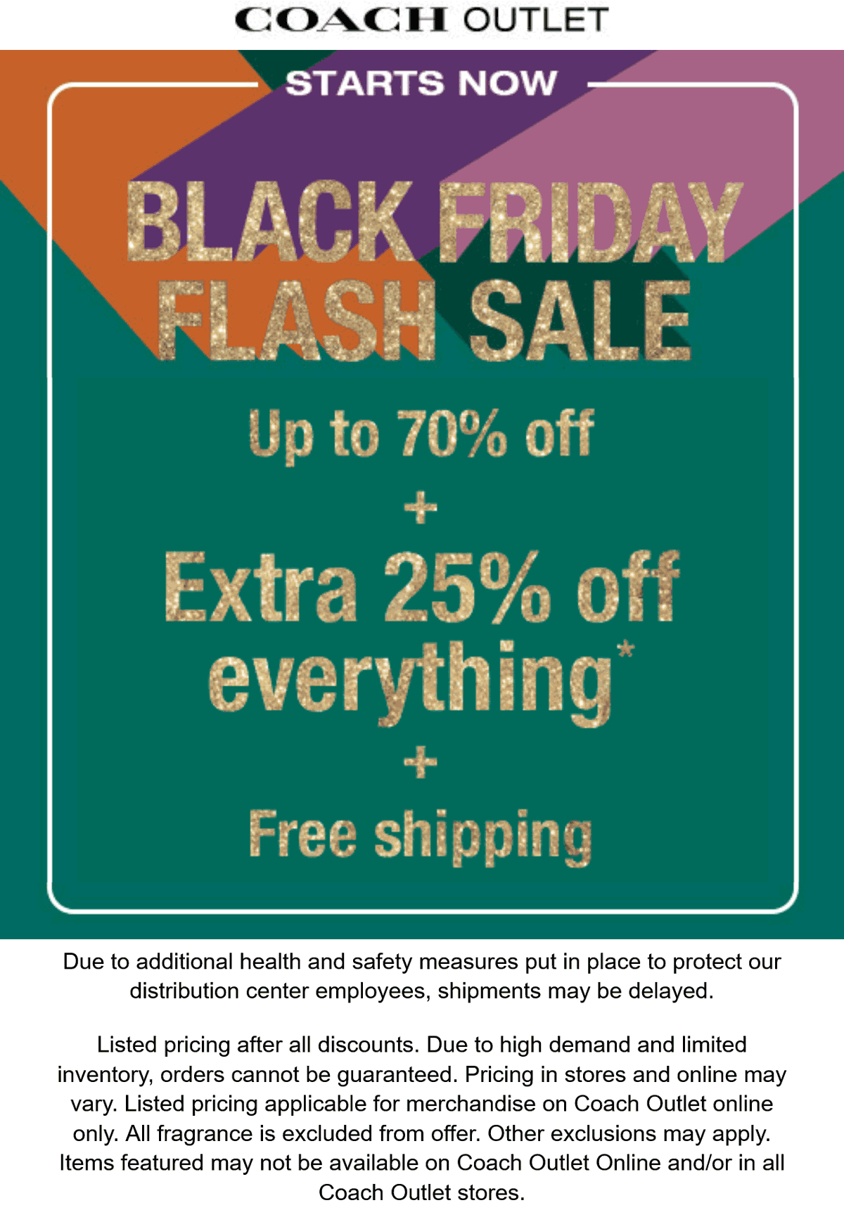 Extra 25 off everything & more at Coach Outlet coachoutlet The