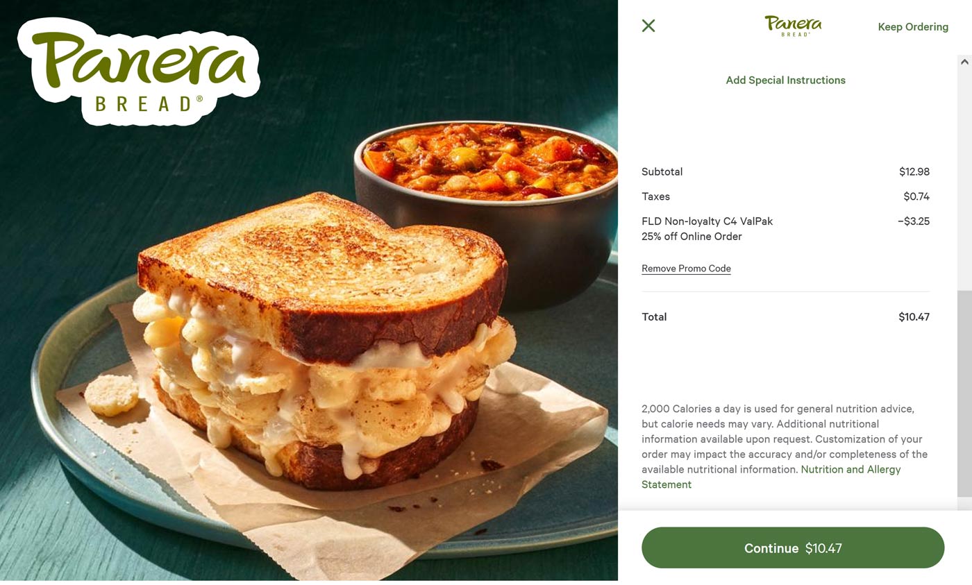 Panera Bread coupons & promo code for [December 2022]