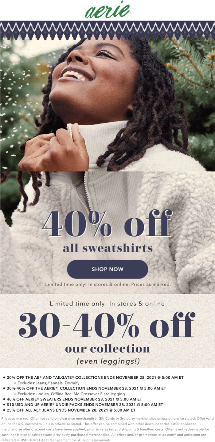 Aerie July 2024 Coupons and Promo Codes 🛒