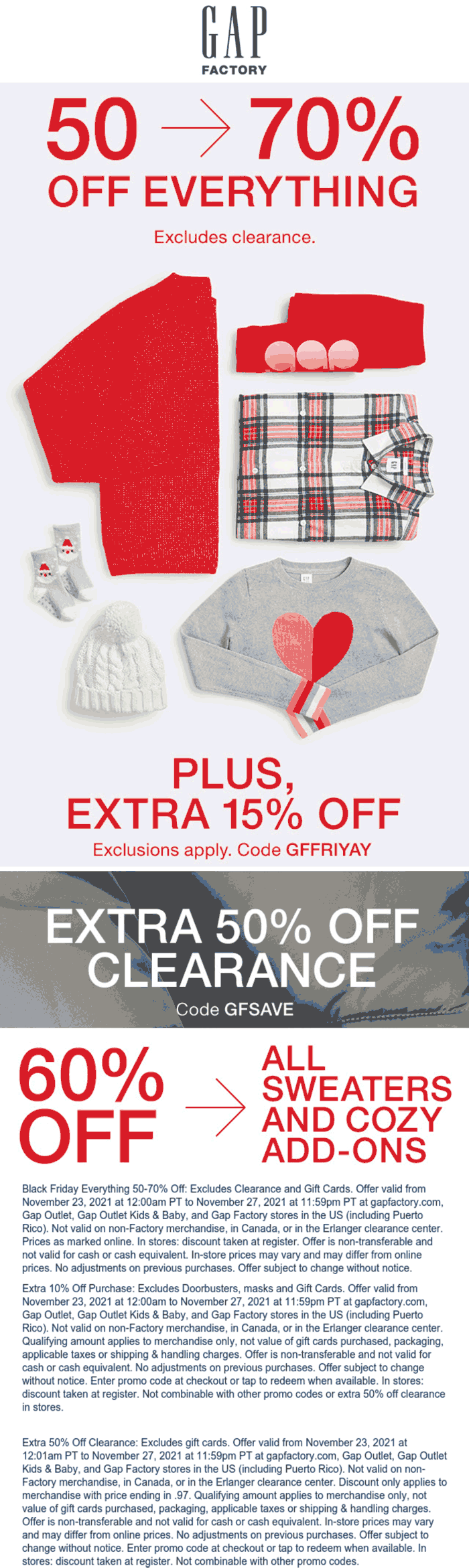 5070 off everything at Gap Factory gapfactory The Coupons App®
