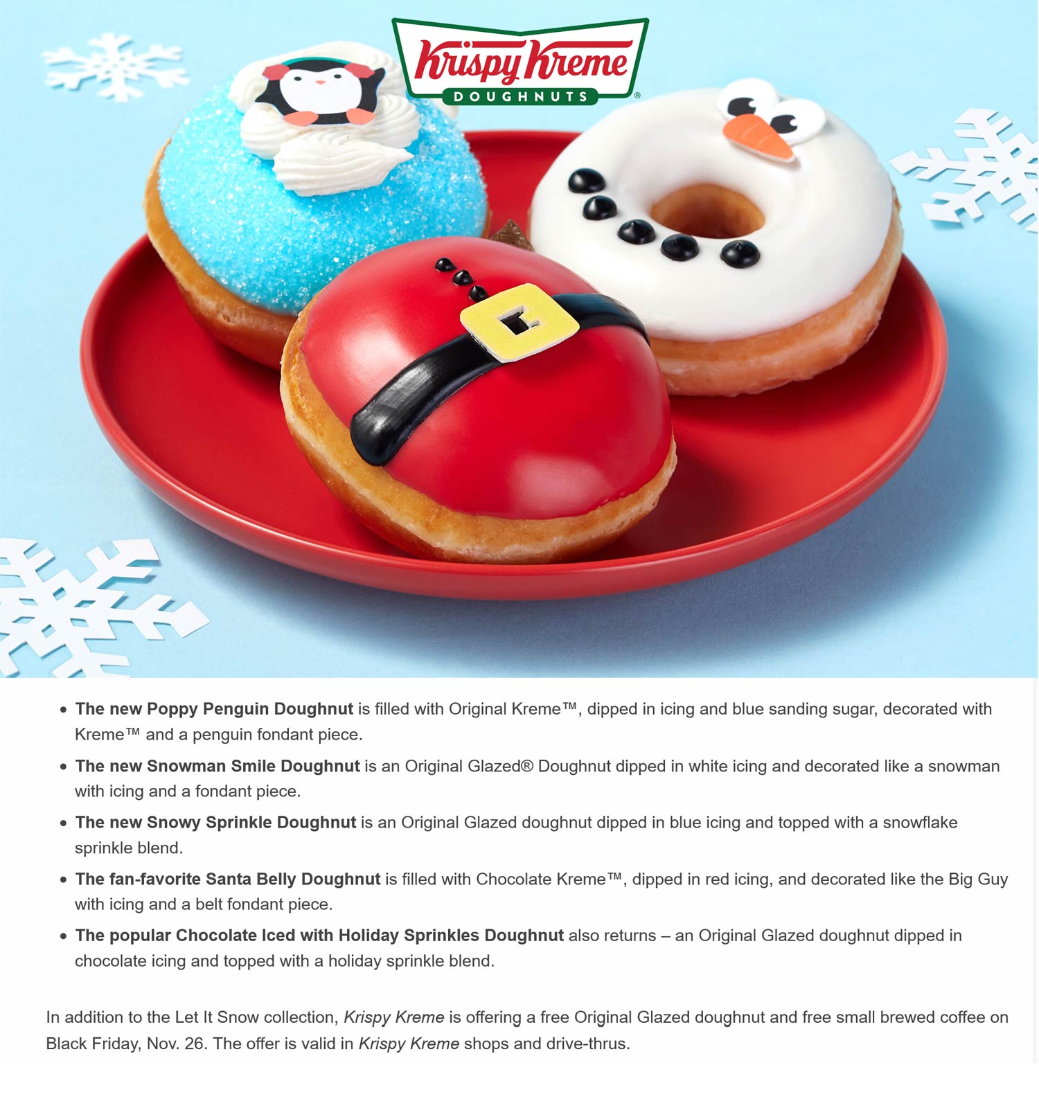 Krispy Kreme restaurants Coupon  Free coffee + donut Friday at Krispy Kreme #krispykreme 