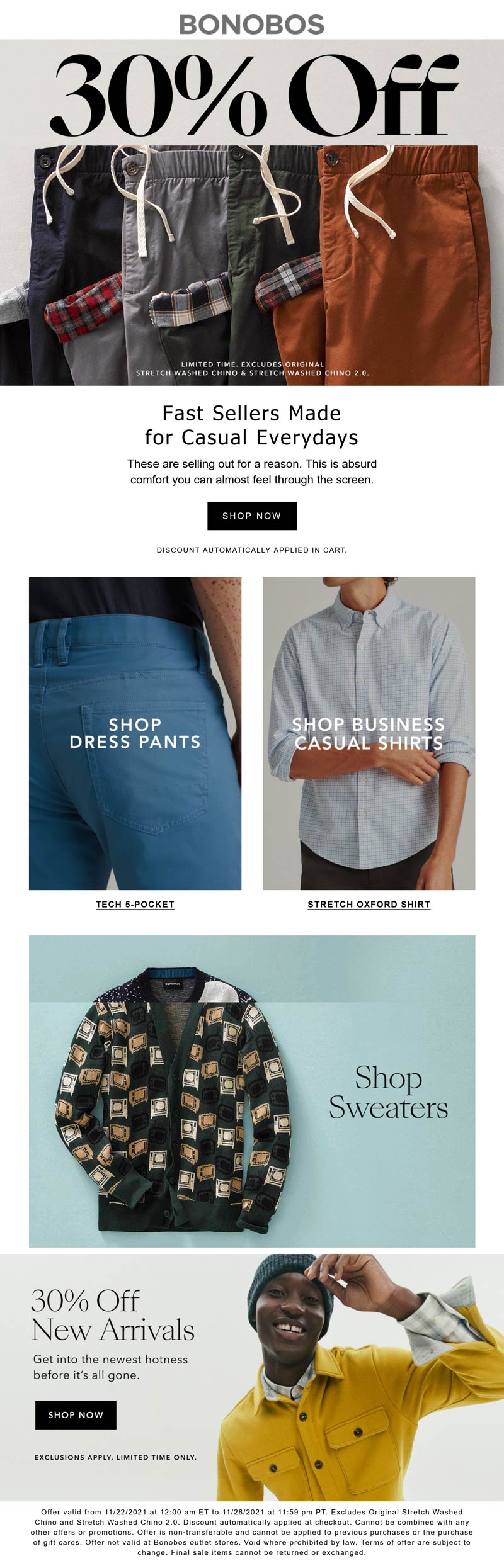 Bonobos coupons & promo code for [March 2024]