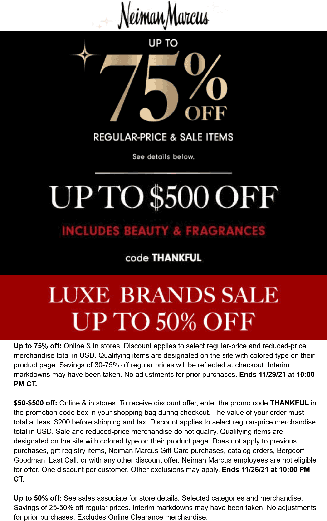 Neiman Marcus coupons & promo code for [November 2022]