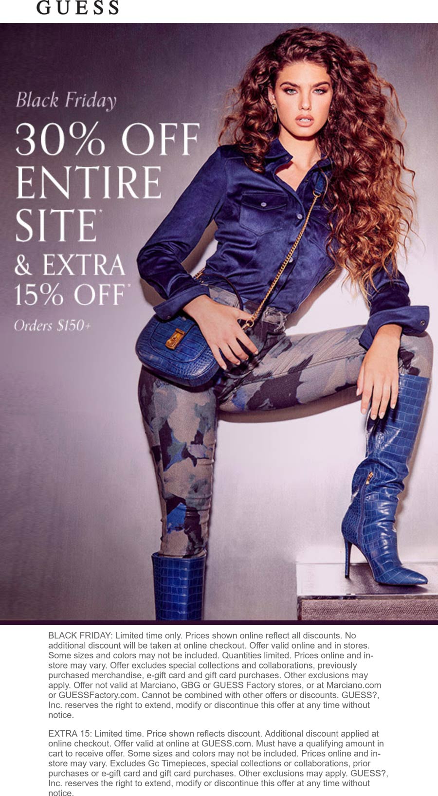 30 45 Off Online At GUESS guess The Coupons App 