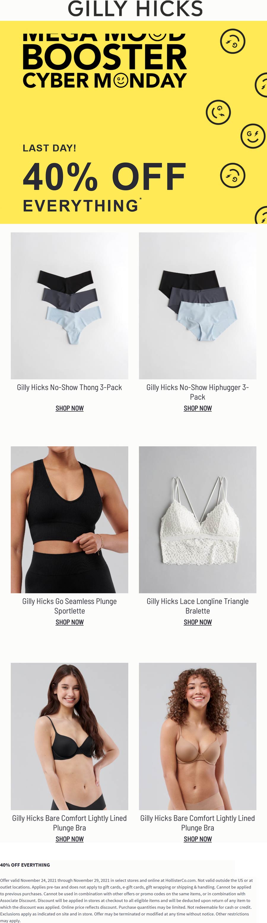 Gilly Hicks coupons & promo code for [February 2023]