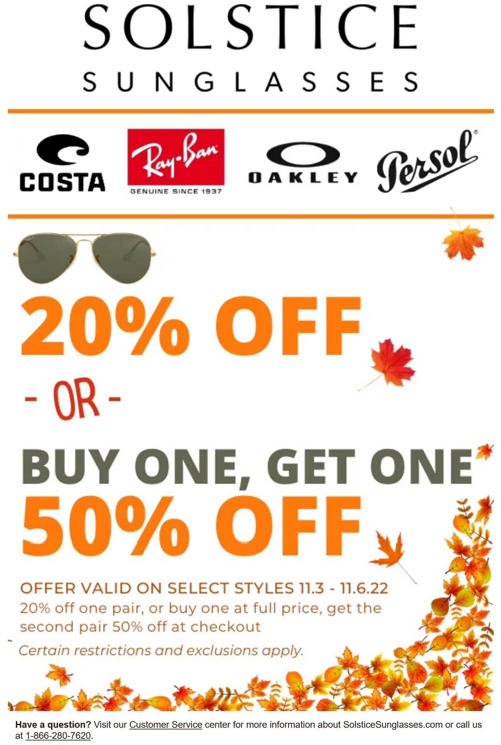 Solstice Sunglasses stores Coupon  20% off or second pair 50% off at Solstice Sunglasses #solsticesunglasses 