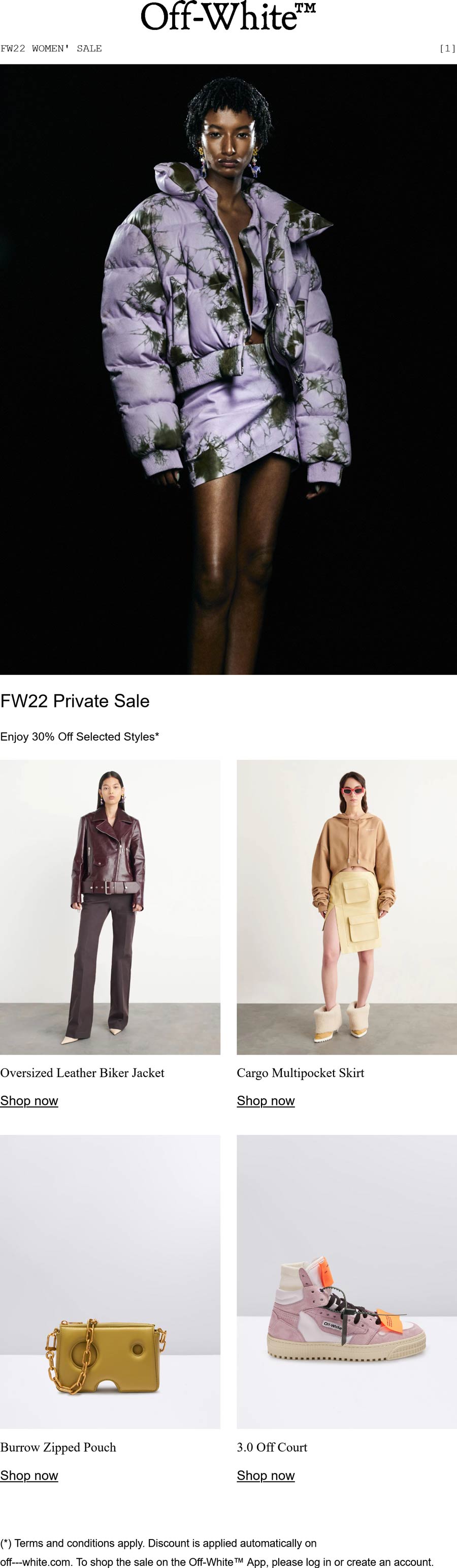 Off-White coupons & promo code for [November 2022]