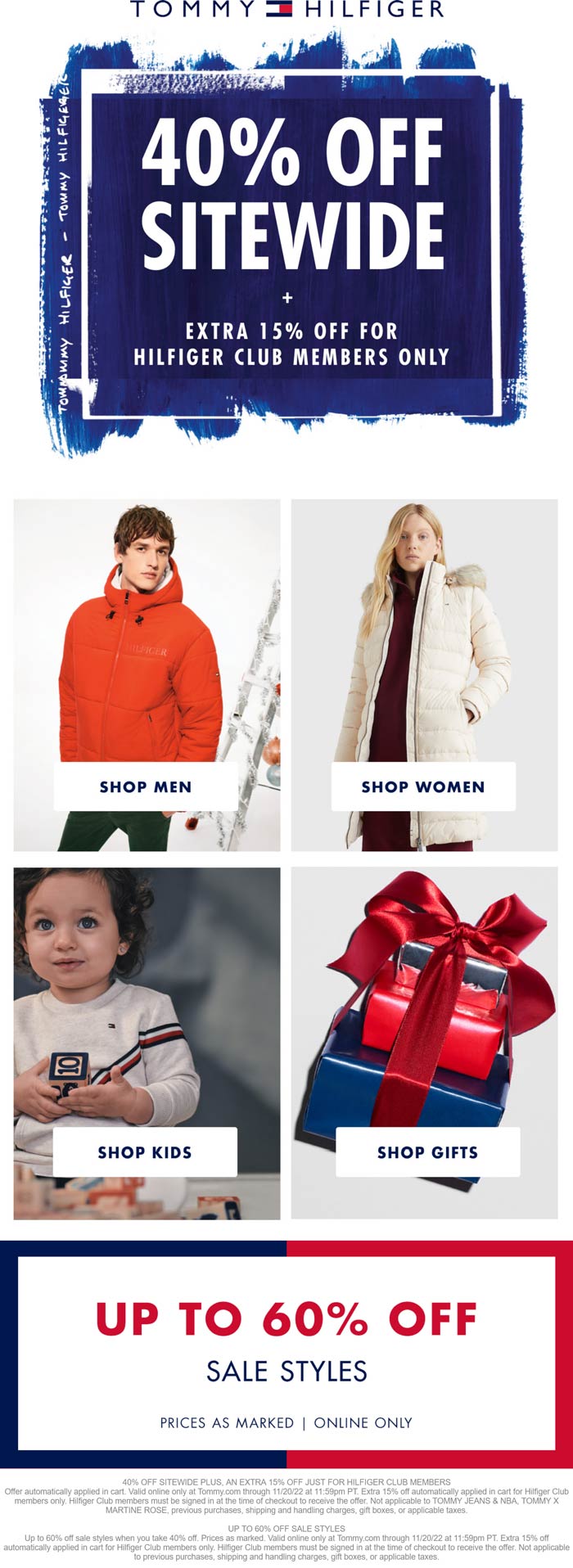 Tommy Hilfiger stores Coupon  40-55% off everything online today at Tommy Hilfiger #tommyhilfiger 