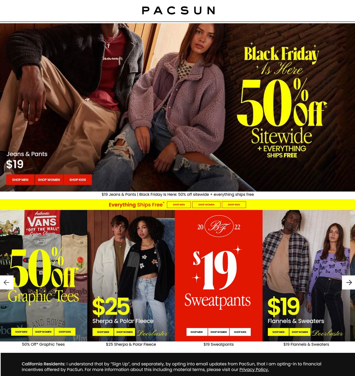 PacSun coupons & promo code for July 2025