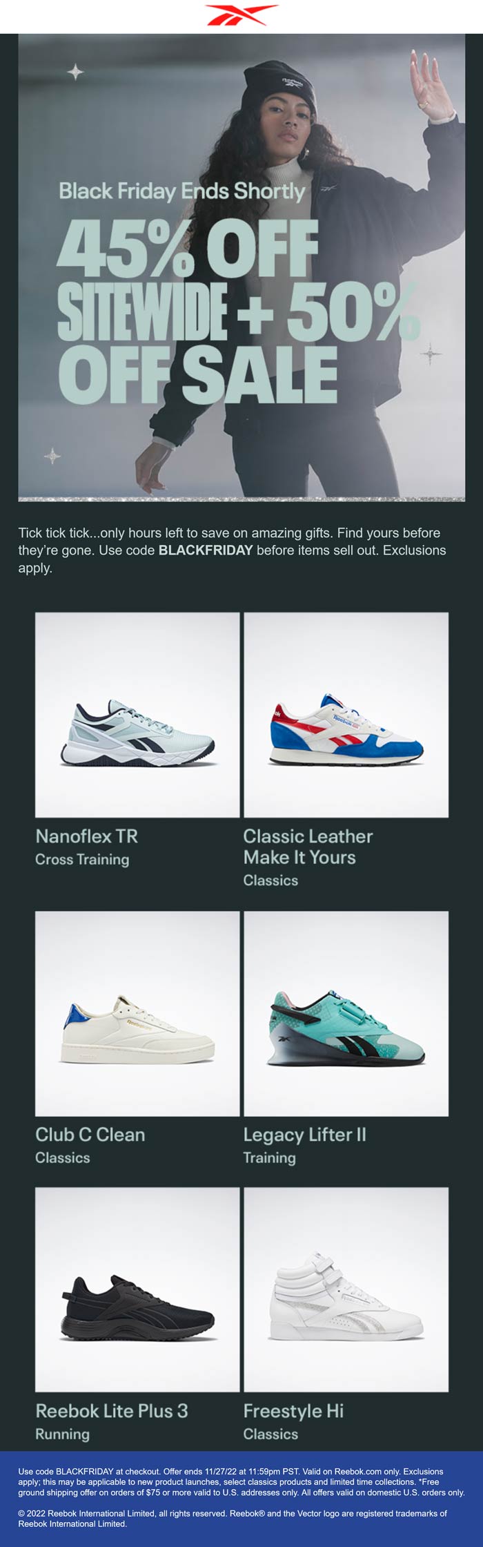 Reebok coupons & promo code for [January 2023]