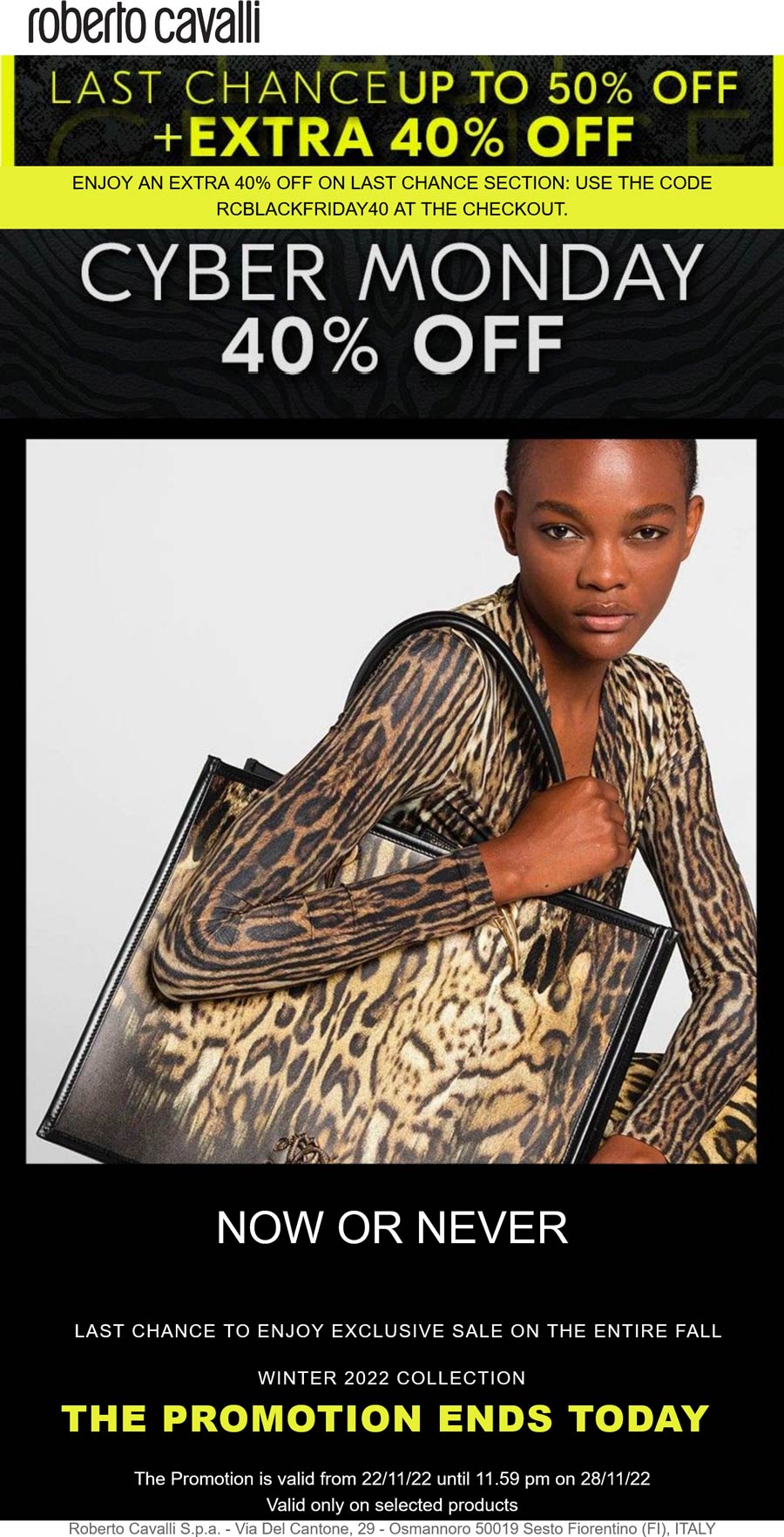 Roberto Cavalli coupons & promo code for [January 2023]