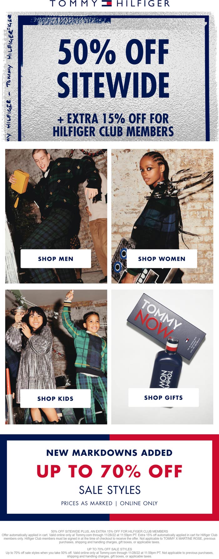 Tommy Hilfiger stores Coupon  50-65% off everything online today at Tommy Hilfiger #tommyhilfiger 