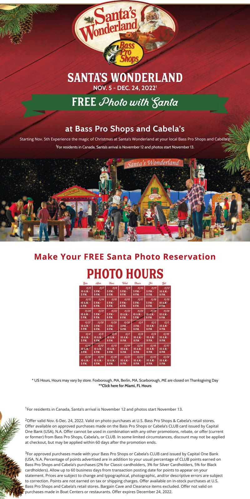 Bass Pro Shops stores Coupon  Free photo with Santa at Bass Pro Shops #bassproshops 