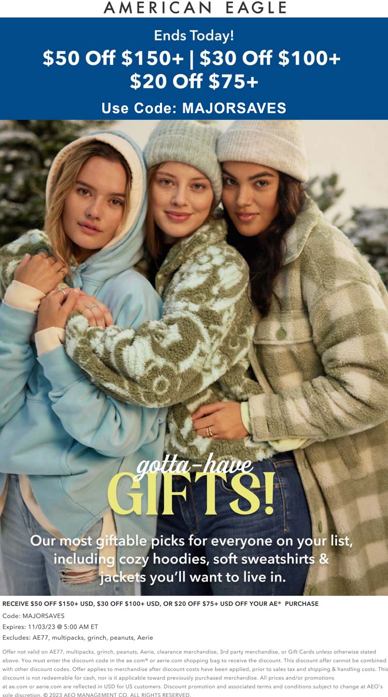 American Eagle February 2024 Coupons and Promo Codes 🛒