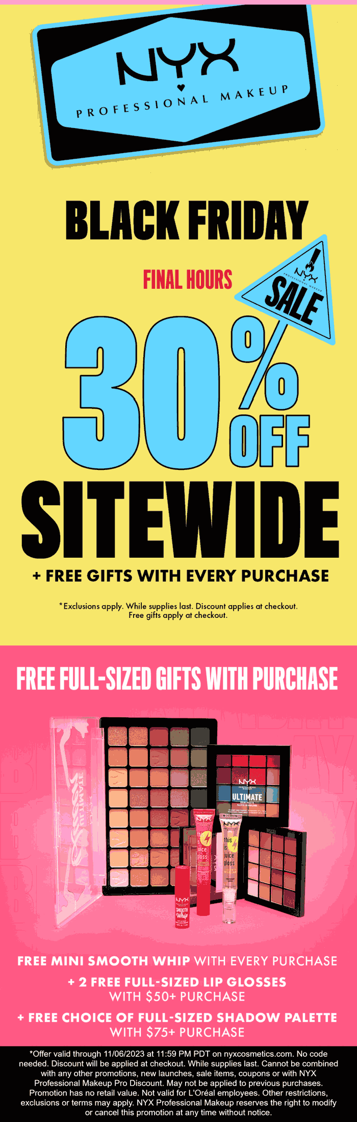 NYX Professional Makeup coupons & promo code for [June 2025]