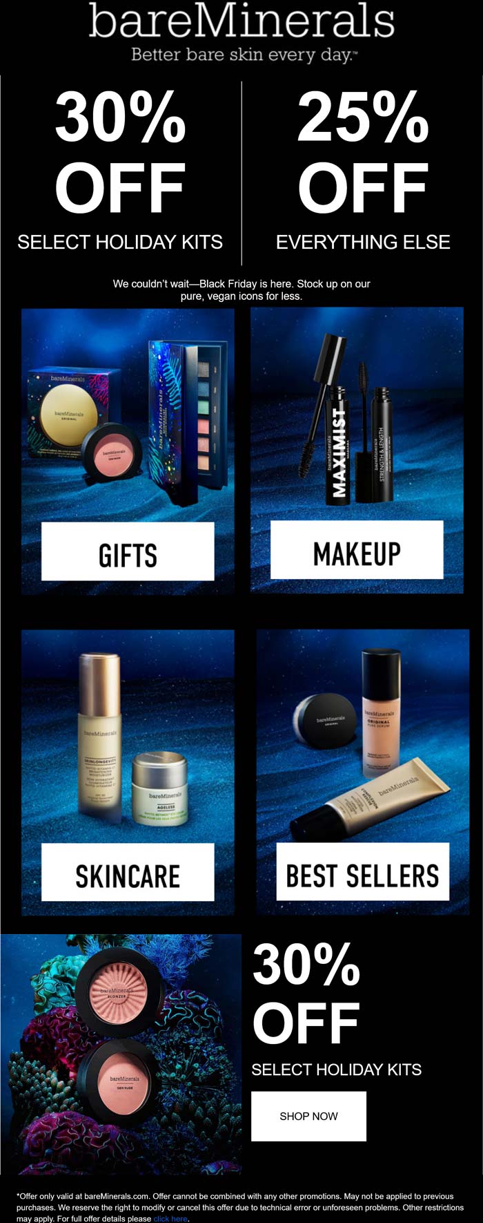 bareMinerals stores Coupon  25% off everything & more online at bareMinerals #bareminerals 