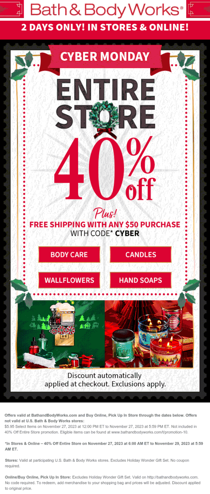 Bath & Body Works January 2024 Coupons and Promo Codes 🛒