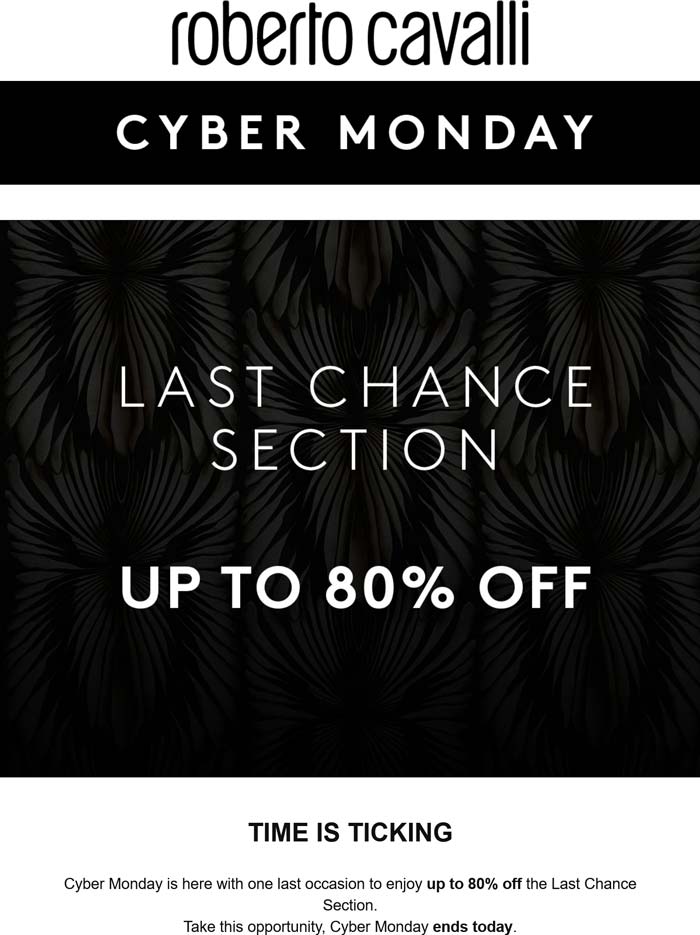 Roberto Cavalli stores Coupon  40% off & more at Roberto Cavalli #robertocavalli 