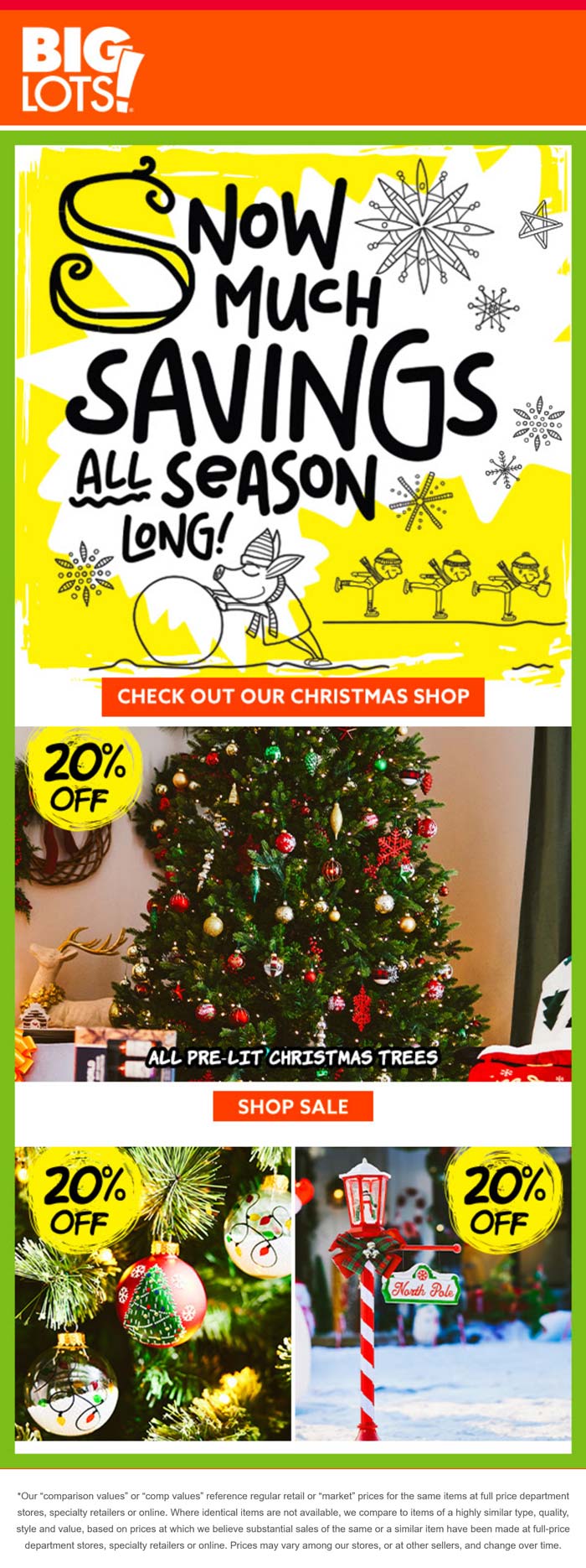 Big Lots stores Coupon  20% off christmas decor at Big Lots #biglots 