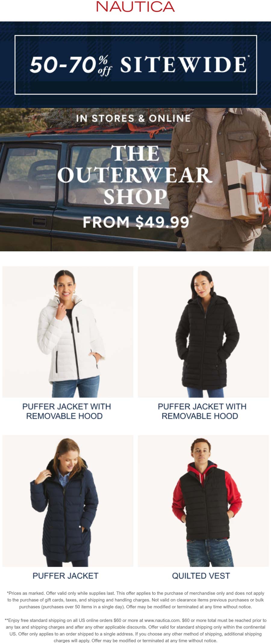 Nautica stores Coupon  50-70% off everything at Nautica #nautica 