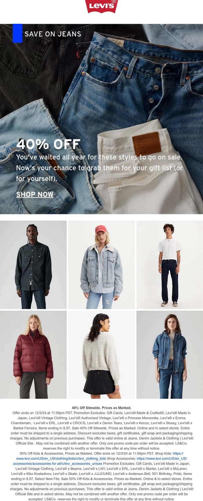 Levis stores Coupon  40% off at Levis #levis 