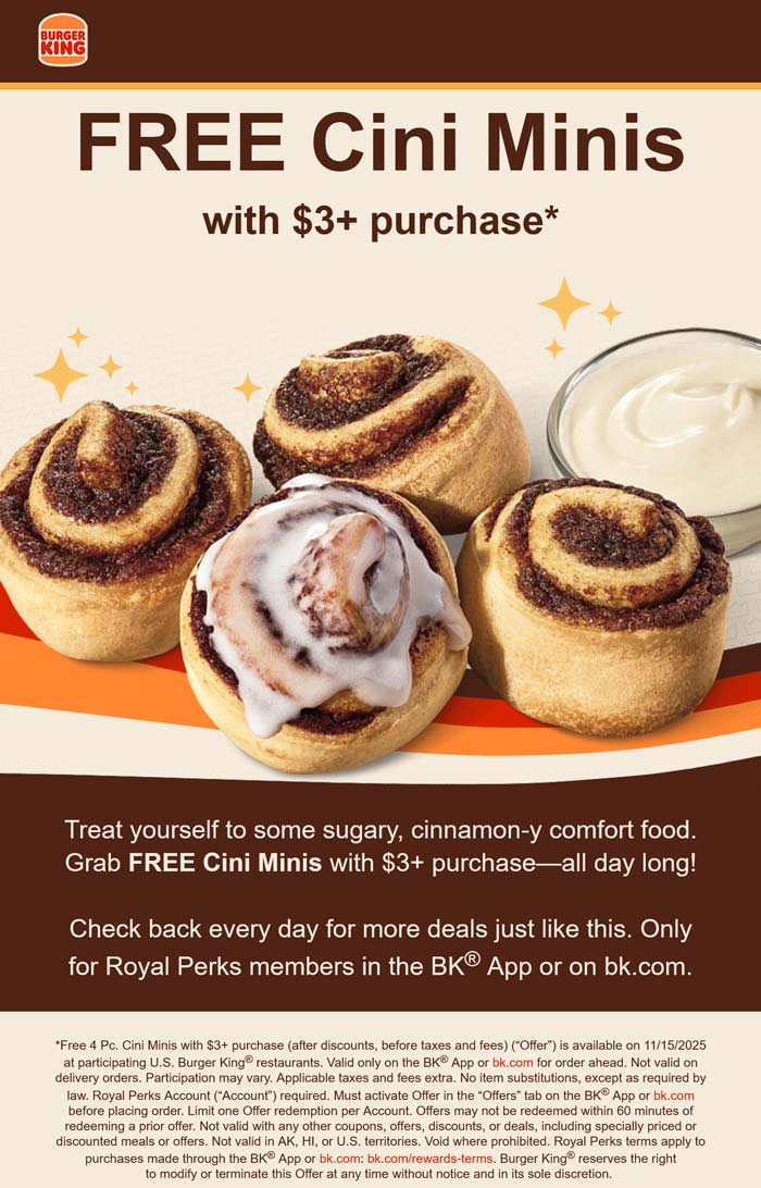 Burger King coupons & promo code for November 2025