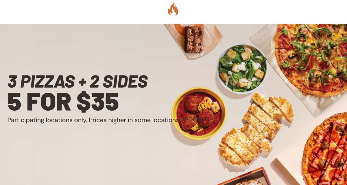 Blaze Pizza 3 pizzas + 2 sides = $35 at Blaze Pizza #blazepizza Blaze Pizza restaurants Coupon 3 pizzas + 2 sides = $35 at Blaze Pizza #blazepizza