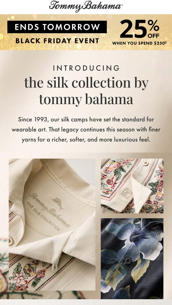 Tommy Bahama stores Coupon  25% off $250+ at Tommy Bahama #tommybahama 