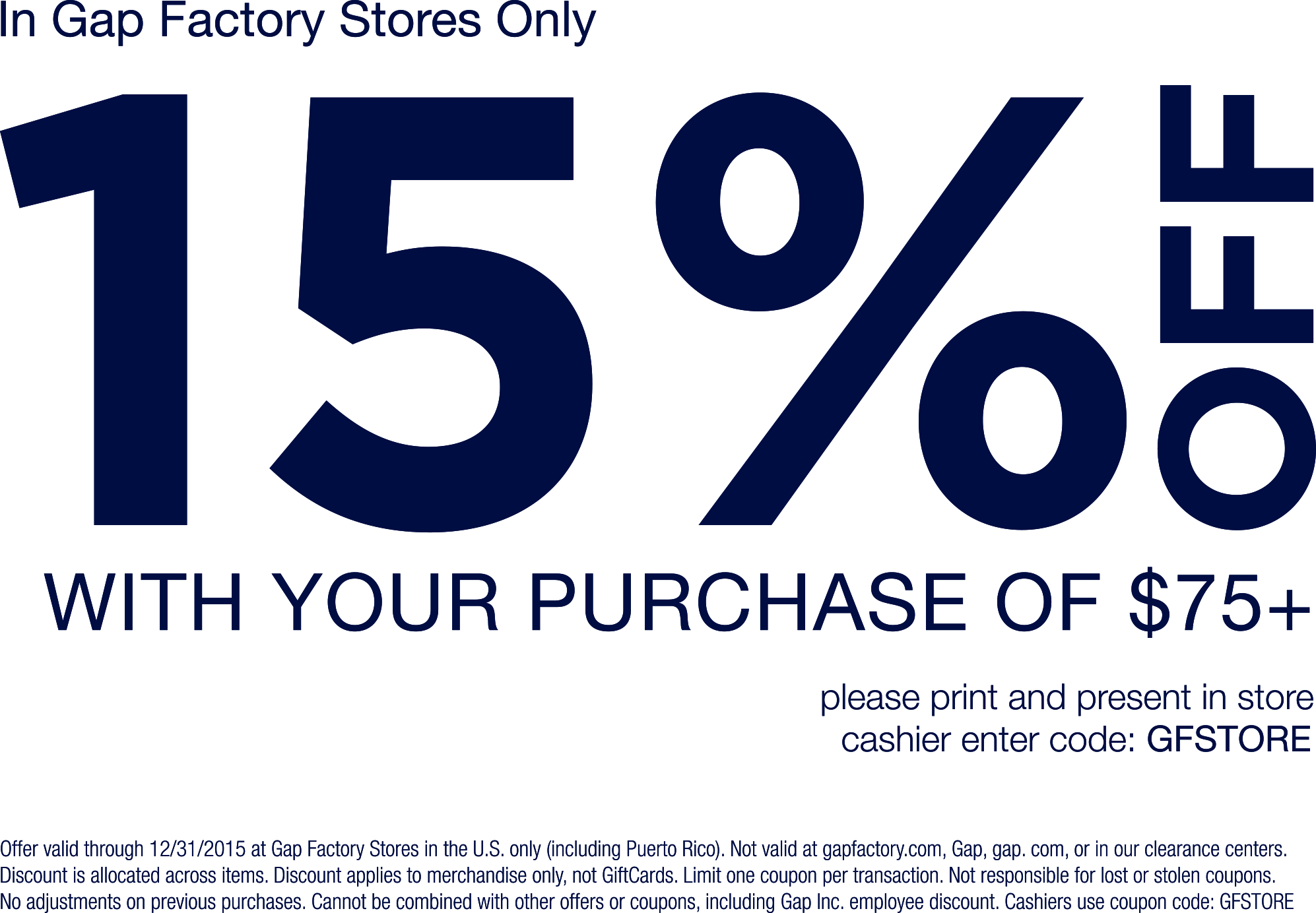 gap outlet coupon
