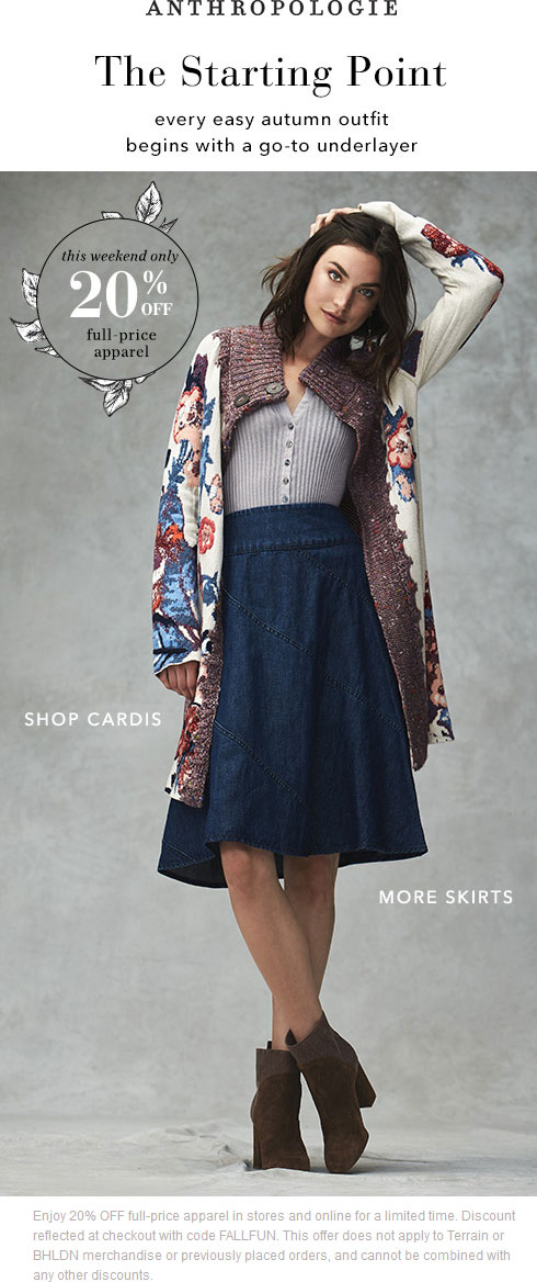Anthropologie coupons & promo code for [May 2024]