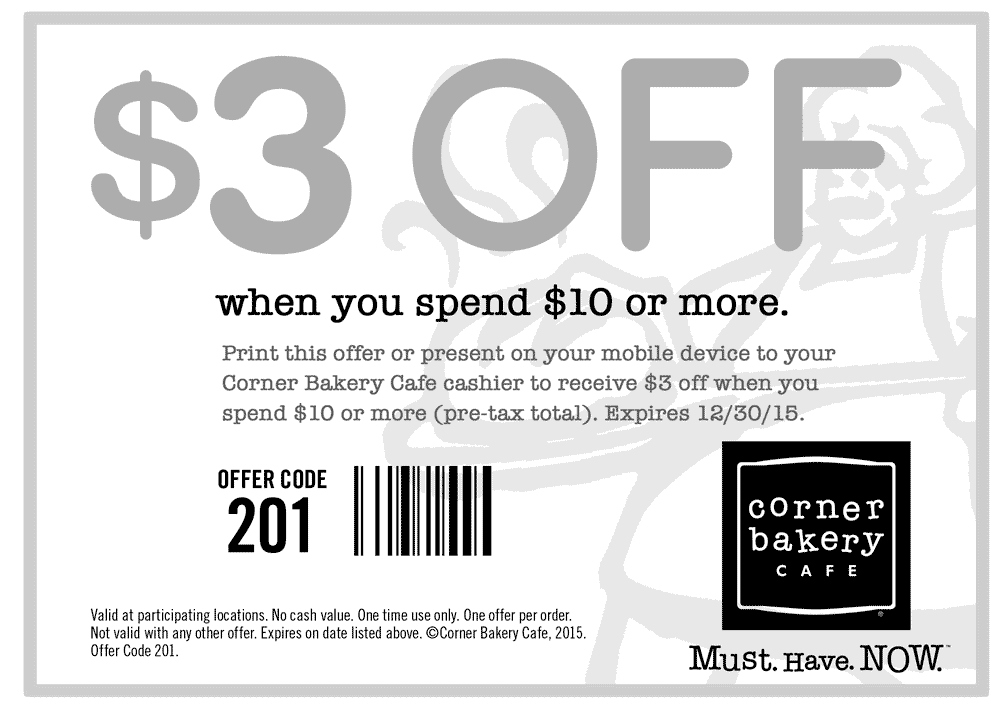 Corner Bakery Cafe September 2021 Coupons And Promo Codes 